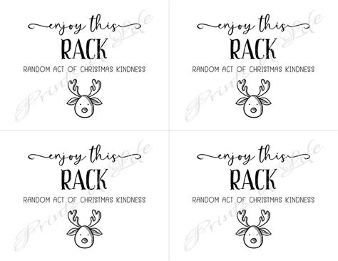 random act  kindness cards instant  printable etsy