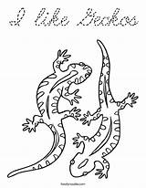 Geckos Gecko Twistynoodle Geico Cursive sketch template