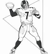 Coloring Pages Nfl Steelers Ravens Football Players Baltimore Player Pittsburgh Drawing Printable Ben Steeler Drawings Color Getdrawings Roethlisberger Colorings Logo sketch template