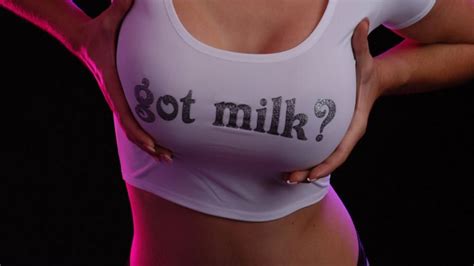 Hot Big Boobs White Shirt Got Milk Erotic Wallpaper