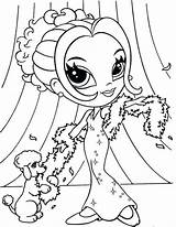 Lisa Frank Coloring Pages Printable Girl Glamour Print sketch template