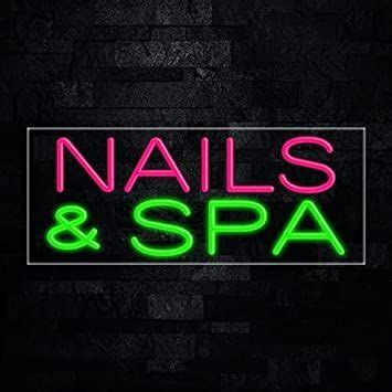 led flex neon nails spa sign  business displays electronic light