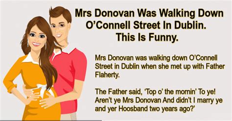 mrs donovan was walking down o connell street in dublin
