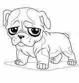 Pug Coloring Pages Sad Puppy Cute Face Drawing Dog Color Little Colouring Drawings Printable Bulldog Getdrawings Getcolorings Outline Print Luna sketch template