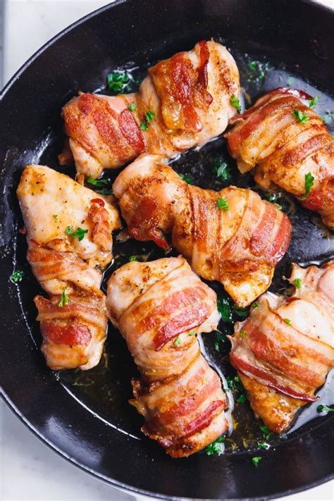 bacon wrapped chicken thighs recipe quick simple