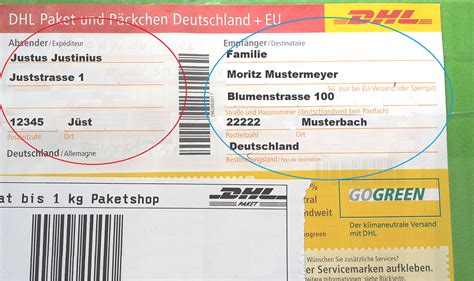 briefe und pakete richtig beschriften fuer deutschland