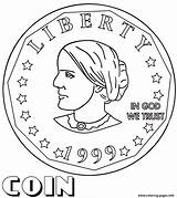 Coin Anthony Coloring Pages Susan Printable Drawing Kids Getdrawings Color Print sketch template