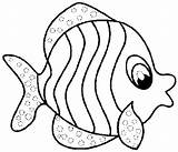 Fish Coloring Pages Printable Color Print Mesmerizing Crafts Beauty Cliparts sketch template