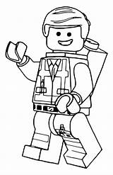 Lego Movie Pages Coloring Emmet sketch template