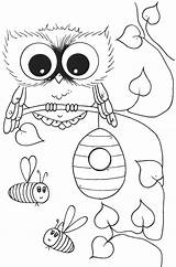 Coloring Pages Owl Girls Girl Owls Getcolorings Printable Cute Popular sketch template