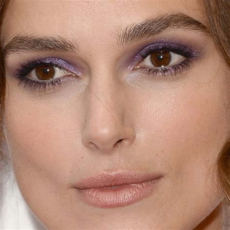 Come See Keira Knightley S Shimmery Purple Eyeshadow