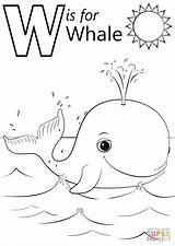 Whale Coloring Preschool Work Pages Super Printable Alphabet Kids Abc Template Killer sketch template