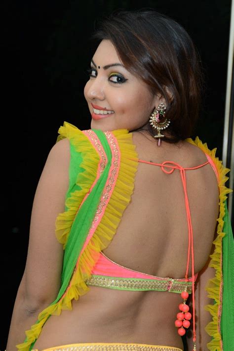 komal jha backless blouse designs indian film actress backless blouse