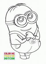 Coloring Minion Pages Printable Minions Library Clipart sketch template