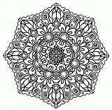 Coloring Pages Advanced Flower Popular Mandala sketch template