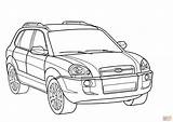 Hyundai Coloring Tuscon Pages Tucson Drawing Color sketch template
