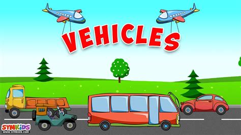 learn vehicles learning transport vehicles  kids youtube