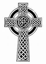 Celtic Cross Coloring Crosses Clip Large sketch template