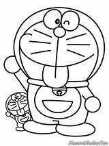 Doraemon Mewarnai Diwarnai Kartun Satu Dalam sketch template