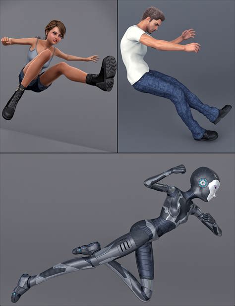 action packed poses daz 3d
