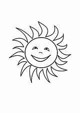 Sun Coloring Pages Kids Printable Sunset Ocean Colouring Color Preschoolers Print Getcolorings Bestcoloringpagesforkids sketch template