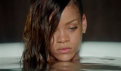 watch rihanna gets melancholy in the bathtub for her stay video