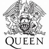 Queen Logo Mercury Freddie Band Pages Productions Ltd Colouring Clipart Vector Rock Drawing Banda Hadrianus Music Crest Freddy Para Tattoo sketch template