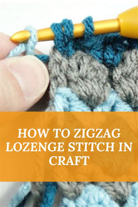 How To Zigzag Lozenge Stitch In Craft Crafts Stitch Zig Zag