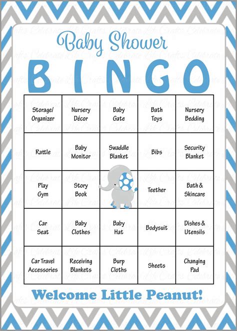 bingo baby shower game jackrodiedesign