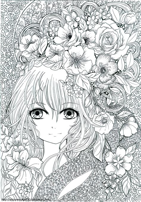 anime coloring book adultcoloringbookz