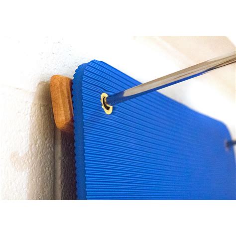 yoga direct adjustable wooden mat hanger