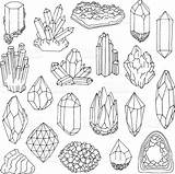 Minerals Minerales Rocks Doodle sketch template