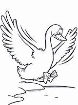 Goose Geese Burung Haiwan Kertas Mewarna Emoji Boleh Cetak sketch template