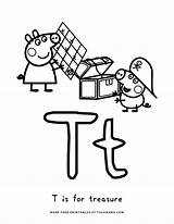 Peppa Alphabet Tulamama sketch template