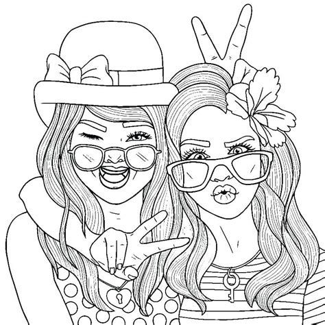 cute bff printable coloring book cute bff coloring pages  girls