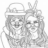 Bff Coloring Pages Barbie Coloriage Cute Girls Color Cool Girl Friend Au Printable Print sketch template
