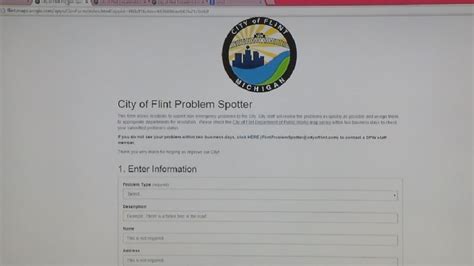 flint unveils problem spotter website  residents  report issues