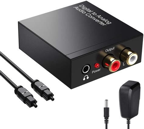 digitnow khz digital  analog audio convertertoslink optical  mm jack audio adapter