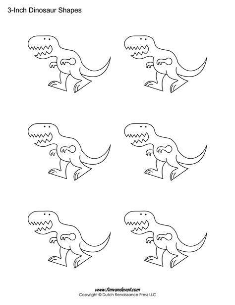 dinosaur templates tims printables