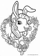 Coloring Pages Pony Little Color Printable Cartoon Character Kids Tegninger Til Sheets Paques sketch template