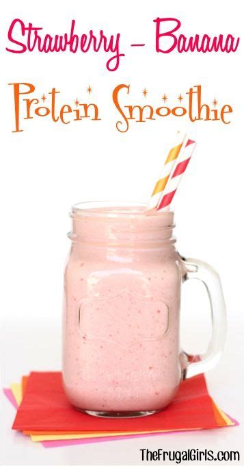 strawberry banana protein smoothie recipe this is my favorite post workout smoothie so