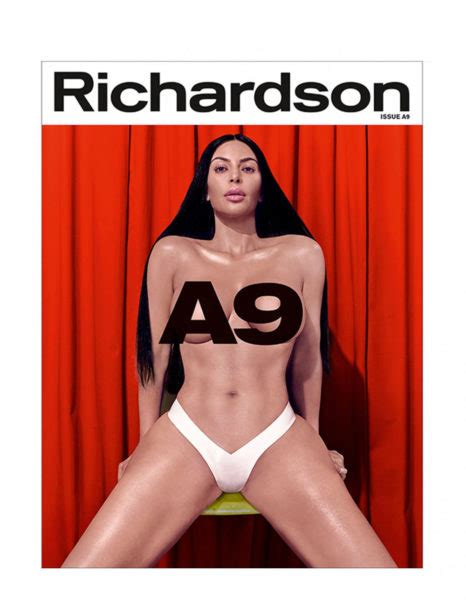 kim kardashian covers richardson magazine s 20th
