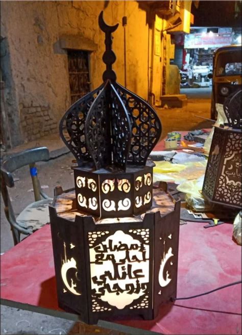 ramadan lantern mosque  laser cutting  vector file