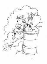 Coloring Jam Pages Cherry Horse Rodeo Getdrawings Breyer Barrel Racing Dessin Getcolorings sketch template