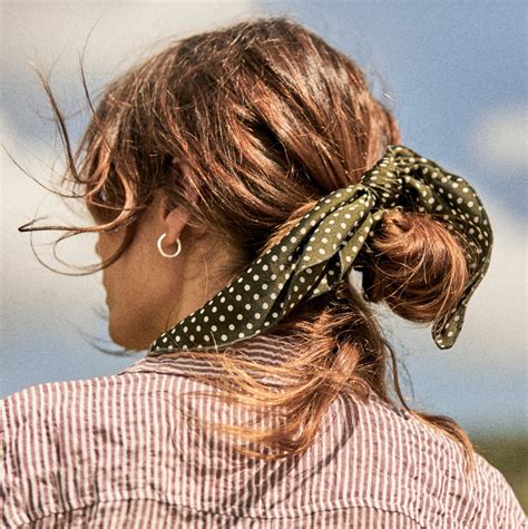 dotted scarf hair tie hair ribbons retro hairstyles scarf hairstyles