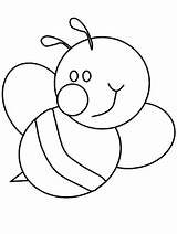 Bee Coloring sketch template