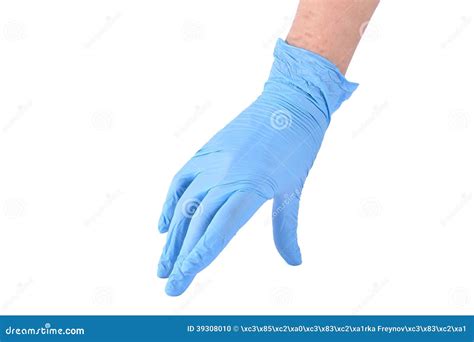 hand  blue gloves stock photo image  gloves glove