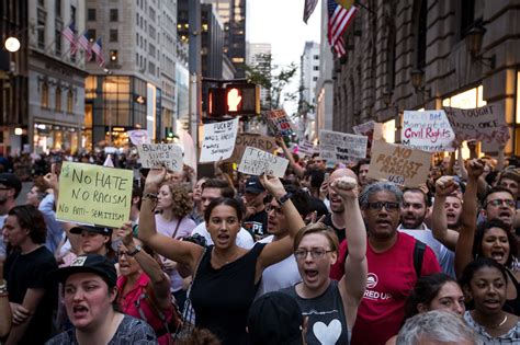 protests outside trump tower in new york chicago tribune