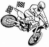 Coloring Dirt Bike Racing Pages Boys Great sketch template
