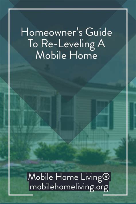 homeowners guide   leveling  mobile home mobile home living mobile home mobile home